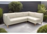 Ecksofa DOMO COLLECTION "Filho, individuell erweiterbar", beige (sand), B:241cm H:81cm T:159cm, 88% Olefin, 12% Polyethylene, Sofas, Ecksofa, L-Form für Terrasse, Garten und Balkon, speziell für Outdoor