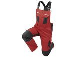 QUALITEX HIGH QUALITY WORKWEAR Latzhose IND red dahlia/phantom Damen: 62 Herren: 68
