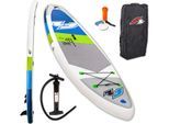 F2 Inflatable SUP-Board F2 Line Up SMO blue, (Set, 3 tlg), blau