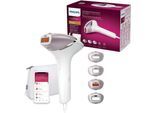 Philips IPL-Haarentferner Lumea S8000 BRI947/00, 450.000 Lichtimpulse, 4 Aufsätze (Achseln, Bikinizone, Körper und Gesicht), weiß