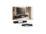 Vicco CD-Regal Nordic Schwarz Beton 140 x 20 cm offenes Regal