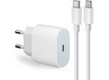 OLi 25W USB C Adapter für iPhone 14/14 Plus/14 pro/14 Pro Max 13 12 Handy-Netzteile (mit Kabel Schnellladegerät 25W Iphone 15/ 15 Pro / 15 Plus / Pro Max)