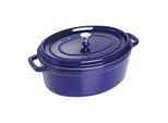 Staub La Cocotte 31 cm, oval, Dunkelblau, Gusseisen