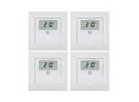 Homematic IP Wandthermostat mit Luftfeuchtigkeitssensor 4er-Set