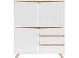 INOSIGN Highboard »Valentin« 3 Schubkästen und 3 Türen, Breite 120cm in modernem Scandi - Design