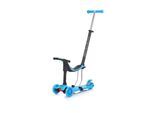 Chipolino Kinderroller 3 in 1 Multi Plus 3 Räder, Laufrad, Roller, LED-Lichter blau
