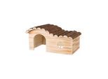 Trixie Hanne house dwarf rabbits bark wood/flamed 41 × 21 × 23 cm