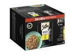 Sheba Selection Mini Filets Nassfutter Katze Adult, Mixpaket, Geflügel Variation, in Sauce 24x85 g