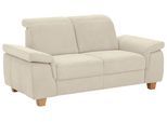 2-Sitzer HOME AFFAIRE "Dalia", beige (creme), B:173cm H:83cm T:96cm, Luxus-Microfaser Florence (100% Polyester);Luxus-Microfaser weich (90% Polyester, 10% Polyamid);Webstoff (100% Polyester), Sofas, mit Federkernpolsterung, wahlweise auch mit Kopftteilverstellung