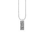 Kette mit Anhänger CAÏ "925/- Sterling Silber oxidiert Pfeil", weiß, Halsketten, Herren, 65cm, Silber 925 (Sterlingsilber), L: 65 B: 11mm, matt, B:11mm
