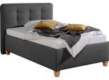 Polsterbett MAINTAL, grau (anthrazit), B:138cm L:210cm, Betten, Polsterbett ohne Bettkasten Polsterbett, inklusive Bettkasten