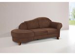 Recamiere HOME AFFAIRE "Mayfair", braun (schoko), B:202cm H:90cm T:90cm, Struktur fein (95% Polyester, 5% Polyamid);MELROSE (100% Polyester), Sofas, Recamiere, freistehend, wahlweise Armlehne links oder rechts