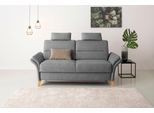 3-Sitzer HOME AFFAIRE "Westerland", grau, B:186cm H:90cm T:89cm, 100% Polyester, Sofas, Federkern-Polsterung. wahlweise mit Armlehnfunktion