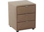 Nachtkonsole JOCKENHÖFER GRUPPE "Lore", braun (schlamm 513, 28), H:53cm T:45cm, Sideboards, Nachtkonsole