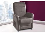 TV-Sessel SIT & MORE "Charlie", grau, B:76cm H:103cm T:91cm, Altara Nubuck, die Luxus-Microfaser aus 100% Polyester;Luxus-Kunstleder;novalife- die ganz besondere Luxus-Microfaser (aus 54% Acryl, 25% Polyamid, 14% Polyester, 7% Baumwolle);Naturleder (echtes Rindsleder), Sessel, wahlweise mit Motor und Aufstehhilfe