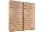 Schwebetürenschrank WIMEX "Easy", braun (plankeneichefarben), B:225cm H:210cm T:65cm, Schränke, Schwebetürenschrank