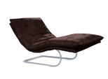 Relaxliege W.SCHILLIG "daily dreams", braun (mocca z69), B:95cm H:91cm T:170cm, Longlife Xtra-Leder Z69: Das feinnarbige, gedeckte Softleder Z69 besticht durch seine außergewöhnliche Weichheit im trendigen »Vintage-Look«, Hautstärke 0, 9 - 1, 1 mm, Sofas, in Waffelkissen-Optik, wahlweise mit Motor, silber matt, in 2 Breiten