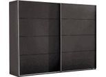 Schwebetürenschrank WIMEX "Easy", grau (graphit uni), B:225cm H:210cm T:65cm, Schränke, Schwebetürenschrank