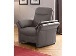 Sessel HOME AFFAIRE "Tahoma", braun (schlamm), B:99cm H:103cm T:89cm, Luxus-Microfaser ALTARA NUBUCK (100% Polyester);Struktur weich (92% Polyester, 8% Nylon);NaturLEDER (echtes Rindsleder)/Kunstleder, Sessel, Sessel, Federkern-Polsterung, in 3 Bezugsqualitäten