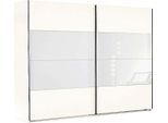 Schwebetürenschrank WIMEX "Easy", weiß (weiß, weißglas), B:270cm H:210cm T:65cm, Schränke, Schwebetürenschrank, mit Teilglas