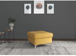 Hocker SIT & MORE "Baviene", gelb (senf), B:72cm H:46cm T:72cm, Hocker, Polsterhocker