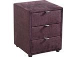 Nachtkonsole JOCKENHÖFER GRUPPE "Lore", lila (aubergine 423, 15), H:53cm T:45cm, Sideboards, Nachtkonsole