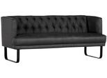 Küchensofa GUTMANN FACTORY "Betto", schwarz (anthrazit, grau), B:193cm H:80cm T:74cm, 100% Polyester, Sofas