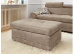 Hocker SIT & MORE "Riva", beige, B:102cm H:45cm T:66cm, Struktur (100% Polyester);Flachgewebe (100% Polyester);Luxus-Microfaser (100% Polyester) 100% Polyester, Hocker, Hocker