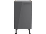 Spülenschrank OPTIFIT "Klara", schwarz (anthrazit, wildeiche), B:45cm H:87cm T:58,4cm, Spanplatte, Schränke, Breite 45 cm