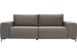 Big-Sofa "Looks VI", grau, B:242cm H:87cm T:88cm, 100% Polyester, LOOKS BY WOLFGANG JOOP, Sofas, Big-Sofa, gerade Linien, in 2 Bezugsqualitäten