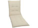Liegenauflage GO-DE, beige (sand), B:190cm H:7cm T:60cm, Obermaterial: 85% Baumwolle, 15% Polyester, Polsterauflagen