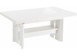 Couchtisch HELA, weiß, B:110cm H:50cm T:68cm, Tische, Couchtisch, Höhenverstellbar und ausziehbar