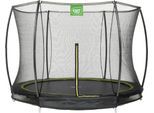 Gartentrampolin EXIT "Silhouette Ground", schwarz, Trampoline, Kinder, Ø 244cm