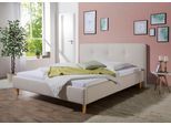 Polsterbett MAINTAL "Lonepine", beige (creme, beige), B:193cm H:97cm L:208cm, Betten, Polsterbett, Bettseiten zerlegt, ohne Bettkasten