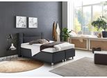 Boxspringbett, grau (feinstrukturstoff anthrazit), Ohne Topper, Liegefläche B/L: 140cm x 200cm, H2 + H2, 7-Zonen-Kaltschaummatratze, Bezug Unterbox und Kopfteil: Feinstrukturstoff (77% Polyester, 23% Viskose);Bezug Obermatratze 100% Polyester, waschbar bis 60C, WESTFALIA SCHLAFKOMFORT, Komplettbetten, Boxspringbett, in diversen Ausführungen
