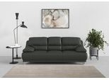 3-Sitzer COTTA "Maranello", grau (fango), B:216cm H:86cm T:93cm, 100% Echtleder, Sofas