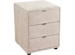 Nachtkonsole JOCKENHÖFER GRUPPE "Lore", grau (beige 444, 17), H:53cm T:45cm, Sideboards, Nachtkonsole