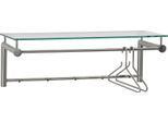 Garderobenhalter SPINDER DESIGN "Suza", silber (edelstahlfarben), B:79cm H:28cm T:29cm, Edelstahl, Garderobenhalter, Breite 79 cm