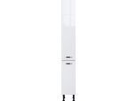 Apothekerschrank OPTIFIT "Cara", weiß (weiß glanz, weiß), B:30cm H:211,8cm T:58,4cm, Schränke, mit 2 Vollauszügen und 5 Ablagen, höhenverstellbare Füße, Breite 30 cm