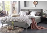 Polsterbett "Elba", grau (anthrazit), B:170cm L:210cm, Bezug Bett: Microfaser (100% Polyester) oder Strukturstoff (77% Polyester, 23% Viskose);Bonnell-Federkernmatratze: 51% Polypropylen, 39% Polyester und 10% Baumwolle;Kaltschaummatratze: 100% Polyester, Bezug abnehm- und waschbar bis 60C, WESTFALIA SCHLAFKOMFORT, Betten, Polsterbett, wahlweise mit LED-Beleuchtung