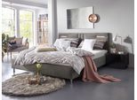 Polsterbett "Elba", grau (anthrazit), B:170cm L:210cm, Bezug Bett: Microfaser (100% Polyester) oder Strukturstoff (77% Polyester, 23% Viskose);Bonnell-Federkernmatratze: 51% Polypropylen, 39% Polyester und 10% Baumwolle;Kaltschaummatratze: 100% Polyester, Bezug abnehm- und waschbar bis 60C, WESTFALIA SCHLAFKOMFORT, Betten, Polsterbett, wahlweise mit LED-Beleuchtung