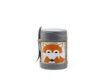 3 Sprouts - Stainless Steel Food Jar and Spork - Gray Fox