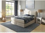 Boxspringbett HOME AFFAIRE "Lysann", beige, B:167cm L:215cm, Komplettbetten, Boxspringbett, 5fach verstellbares Kopfteil, in 4 Breiten, 3 Matratzenarten