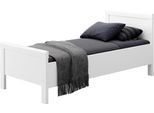 Einzelbett PRIESS "Arnsberg", weiß (lichtweiß), B:108cm L:208cm, Betten, Kinder-Einzelbett Jugendbett Bettgestell, Komfortliegehöhe