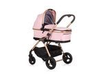 Chipolino Kombikinderwagen 3 in 1 Infinity i-Size Babyschale Babywanne Sportsitz rosa
