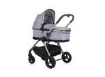 Chipolino Kombikinderwagen 3 in 1 Infinity i-Size Babyschale Babywanne Sportsitz grau