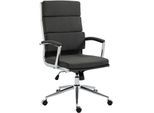 CLP Bürostuhl Cleveland I Ergonomischer Schreibtischstuhl I Höhenverstellbar mit Wippfunktion I Chefsessel mit Armlehnen