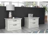 Nachtkommode FORTE "KASHMIR", weiß (pinie weiß), B:67,2cm H:48,9cm T:45,1cm, Sideboards