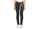 Chinohose LE TEMPS DES CERISES "DYLI 4", Damen, Gr. 24, US-Größen, schwarz, 98% Baumwolle, 2% Elasthan, Hosen Chinohose, aus Baumwollstretch