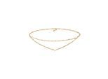 Collier ELLI "Choker Layer Kugelkette Herz 925 Silber" Gr. 36, gold, Halsketten, Damen, 36, ohne Stein, Silber 925 (Sterlingsilber), L: 36, Collier